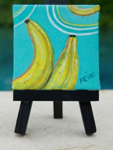 Banana with Black Easel