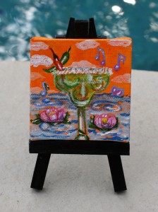 Margarita with Black Easel